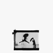 Load image into Gallery viewer, ELLIOTT ERWITT Eiffel Tower, Dog Jumping and California Kiss Zip Pockets
