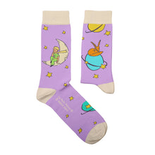Load image into Gallery viewer, Petit Prince Purple Planets Socks Gift: L: 41-46 UK (7½-11½) US (8-12)
