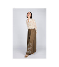Load image into Gallery viewer, Poplin Long Skirt: Khaki / S
