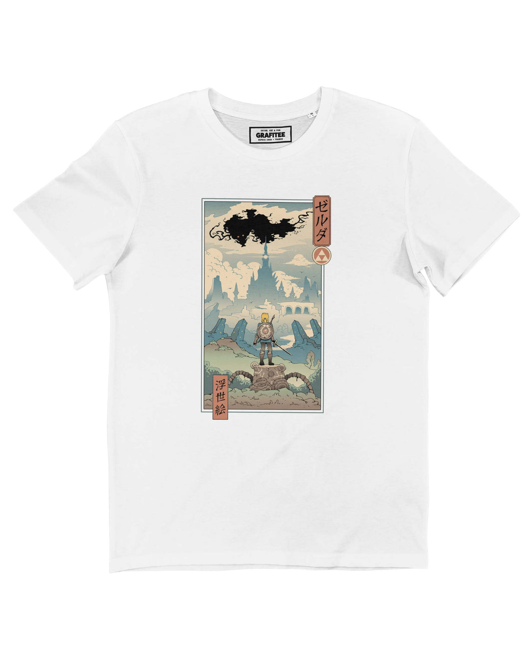 The Legend Ukiyo-e Tee - Zelda Manga Epic Tee: White / XL