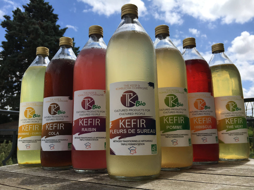 Hibiscus Fruit KEFIR 1000ml BIO- Hibiscus Water Kefir