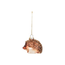Load image into Gallery viewer, Xmas Hanger - Hedgehog - Glass - 7x5x6cm
