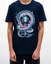 Load image into Gallery viewer, Haku Girl and Dragon T-shirt - Japanese graphic T-shirt: M
