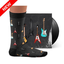 Load image into Gallery viewer, Six-String Grey Socks: L: 41-46 UK (7½-11½) US (8-12)
