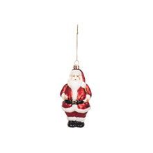 Load image into Gallery viewer, Xmas Hanger - Santa - Glass - 6,5x6,5x13cm
