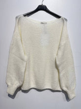 Load image into Gallery viewer, Kid mohair and wool sweater 5102: Navy
