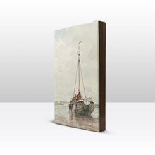 Load image into Gallery viewer, Laqueprint - Bombarge on Scheveningen beach - Jacob Maris - 19.5 x 30 cm - LP021
