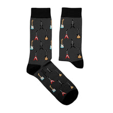 Load image into Gallery viewer, Six-String Grey Socks: L: 41-46 UK (7½-11½) US (8-12)
