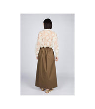Load image into Gallery viewer, Poplin Long Skirt: Khaki / S
