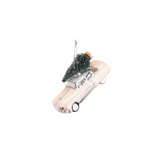Load image into Gallery viewer, Xmas Hanger - Mustang Car - Glass - Pink - 12x5x7cm
