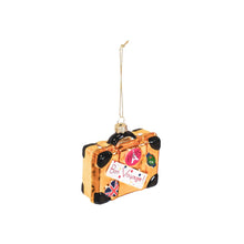 Load image into Gallery viewer, Xmas Hanger - Suitcase - Glass - Gold - 8,5x3,5x8cm
