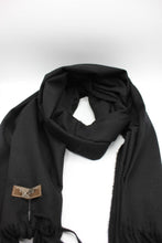 Load image into Gallery viewer, Plain Cashmere Sensation Scarf - Black

