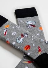 Load image into Gallery viewer, BeSnoopy Cosmos - 100% Organic Cotton Socks: Grey / Intl / 41/46
