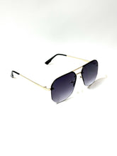 Load image into Gallery viewer, Fever Unisex UV400 Sunglasses: Gold &amp; Grey

