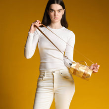 Load image into Gallery viewer, METALLIC Gold Small Weekender
