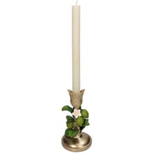 Load image into Gallery viewer, Candle Holder - Lime Gold ↑ 19 cm
