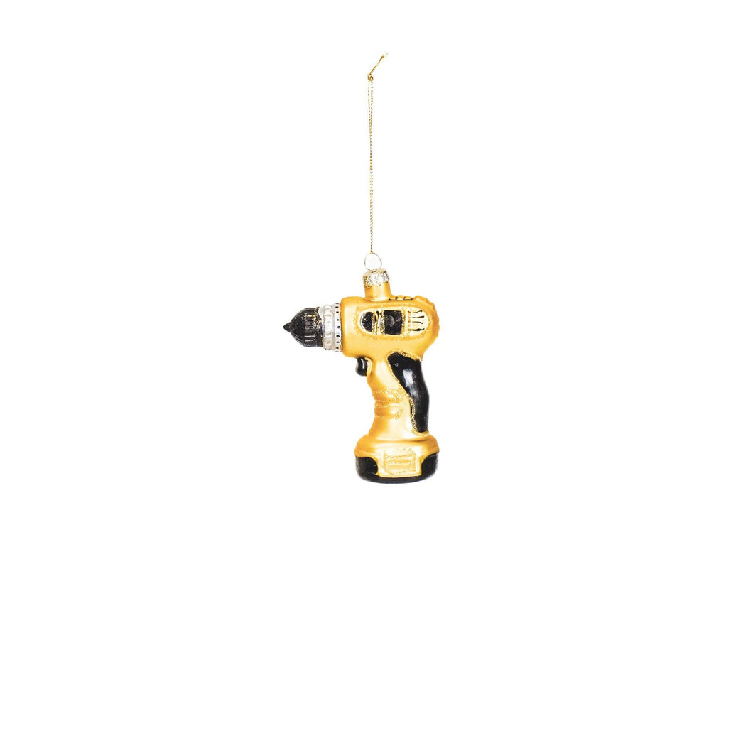 HV Drill Xmas Ornament- Glass- 8x4x10,5cm