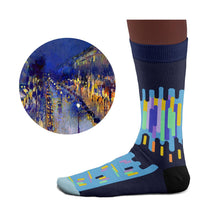 Load image into Gallery viewer, Montmartre at Night Socks Gift: M: 36-40 UK (4-7) US (4½-7½)
