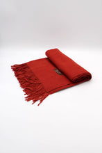 Load image into Gallery viewer, Plain Cashmere Sensation Scarf - Rust
