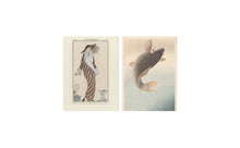 Load image into Gallery viewer, Postcard collage Museum collection - lady fish grey
