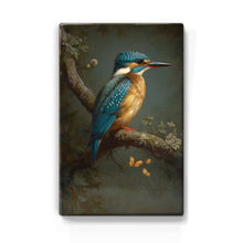 Load image into Gallery viewer, Kingfisher With Butterflies - Mini Laque Print - 9.6 x 14.6 cm - LPS373
