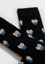 Load image into Gallery viewer, BeOwl Black - 100% Organic Cotton Socks: Black / Intl / 41/46
