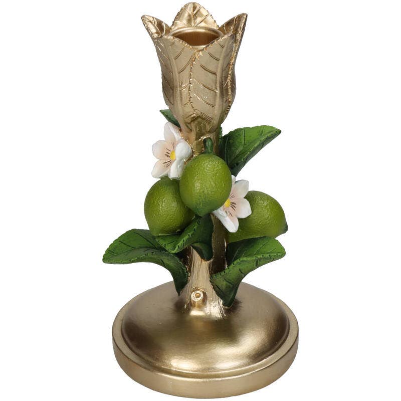 Candle Holder - Lime Gold ↑ 19 cm