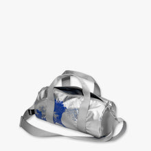 Load image into Gallery viewer, KATSUSHIKA HOKUSAI The Great Wave Metallic Silver Medium Weekender
