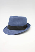 Load image into Gallery viewer, Summer Trilby Hat: Dark blue
