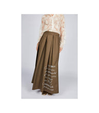 Load image into Gallery viewer, Poplin Long Skirt: Khaki / S
