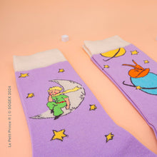 Load image into Gallery viewer, Petit Prince Purple Planets Socks Gift: L: 41-46 UK (7½-11½) US (8-12)
