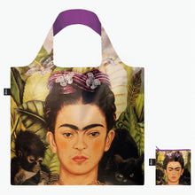 Load image into Gallery viewer, FRIDA KAHLO Self Portrait with Hummingbird Recycled Bag
