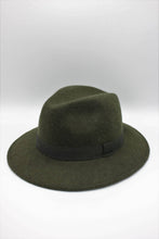 Load image into Gallery viewer, Heather Classic Wool Fedora Hat with Ribbon: 57 / Brown
