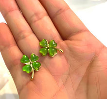 Load image into Gallery viewer, Pendientes de hoja de trébol
