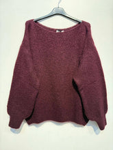 Load image into Gallery viewer, Kid mohair and wool sweater 5102: Navy
