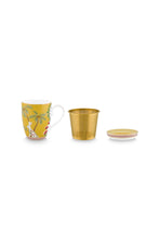 Load image into Gallery viewer, PIP - Tea set Large mug, bag holder &amp; 1 yellow infuser

