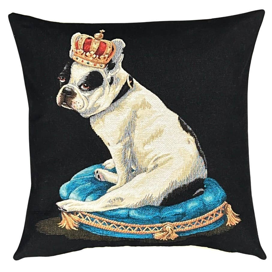 boston terrier pillow cover - french bulldog throw pillow