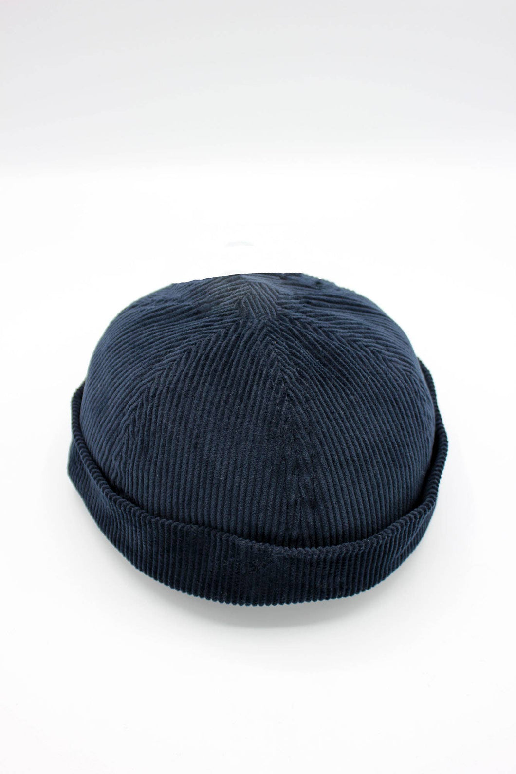Portuguese Breton Cotton Velour Miki Docker Hat: Navy