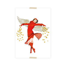 Load image into Gallery viewer, Christmas Postcard collage christmas angel
