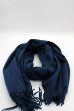Load image into Gallery viewer, Plain Cashmere Sensation Scarf - Navy

