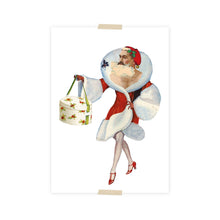 Load image into Gallery viewer, Christmas Postcard collage Santa Claus
