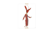 Load image into Gallery viewer, Postcard collage Museum collection - lady lobster head

