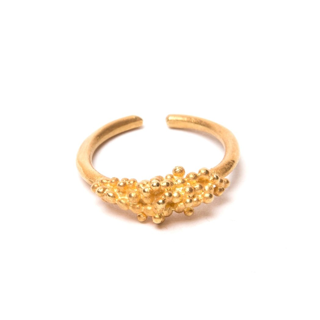 Gold Sparkling Ring - ArtLofter
