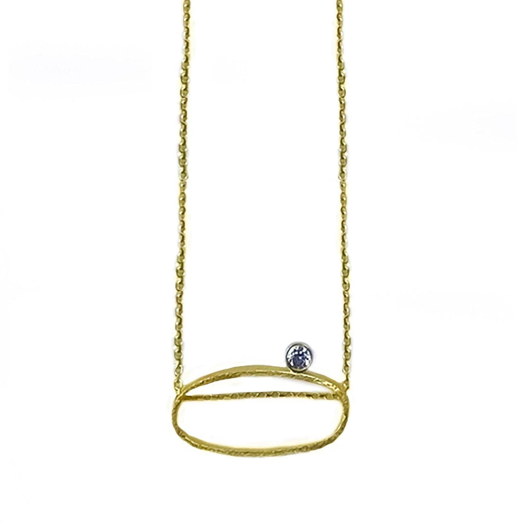 Gold Plated Necklace with Swarovski