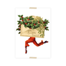 Load image into Gallery viewer, Christmas Postcard collage running christmas letter
