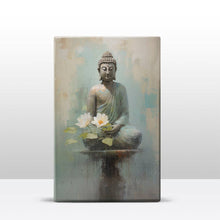 Load image into Gallery viewer, Buddha with flowers - Mini Laqueprint - 9.6 x 14.7 cm - LPS506
